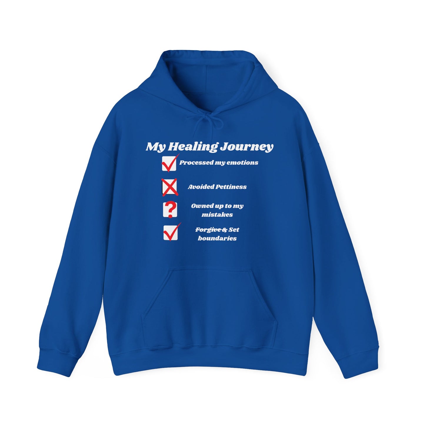 "My Healing Journey: The Funny Checklist Hoodie"