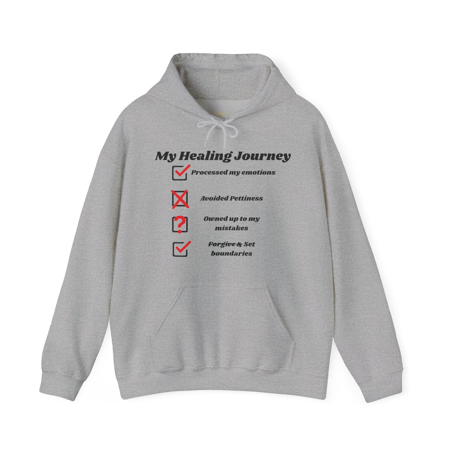 "My Healing Journey: The Funny Checklist Hoodie"