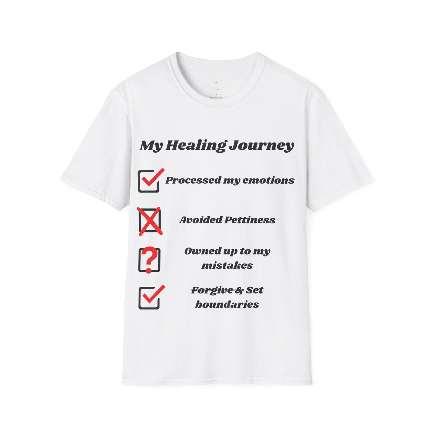 "My Healing Journey: The Funny Checklist T-Shirt"