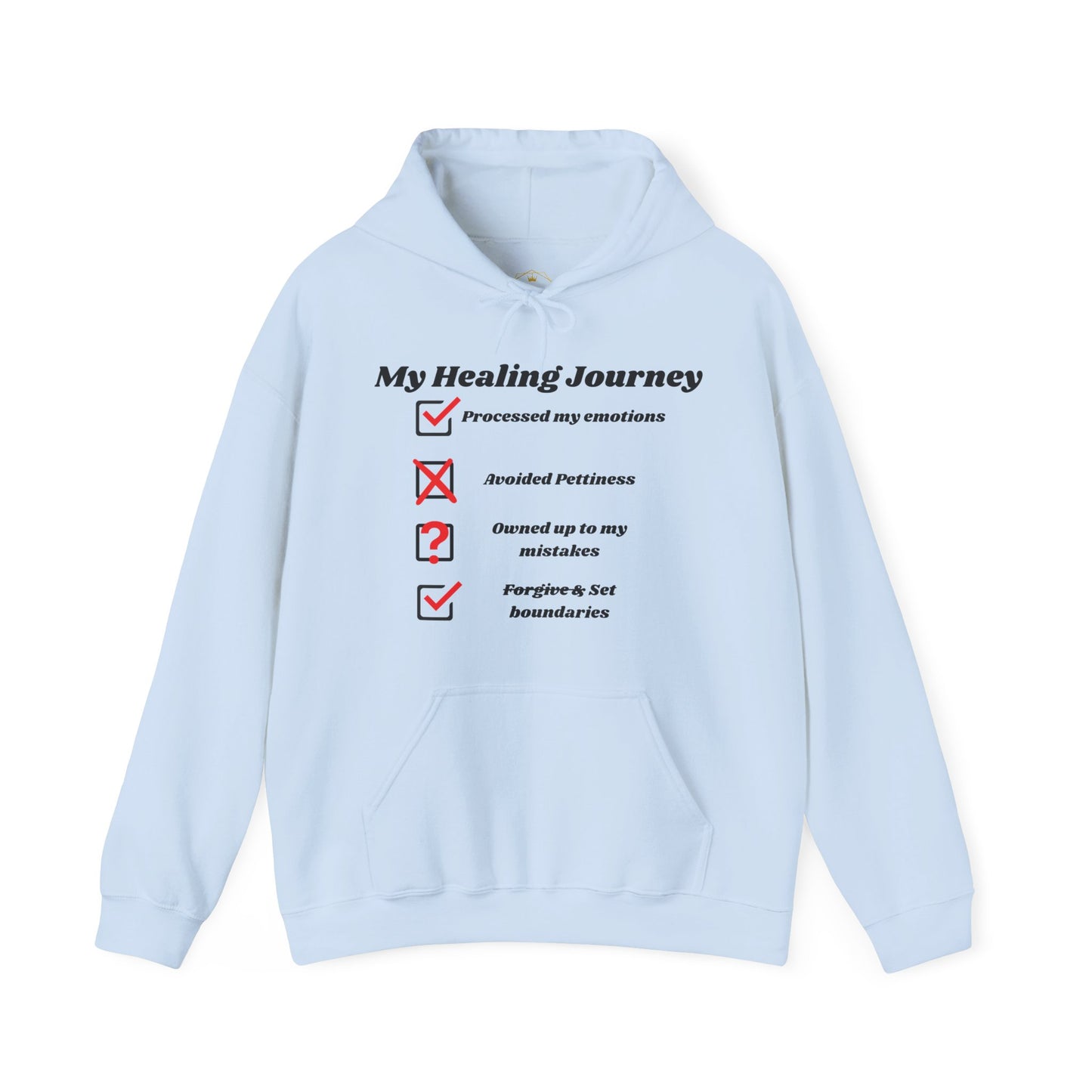 "My Healing Journey: The Funny Checklist Hoodie"