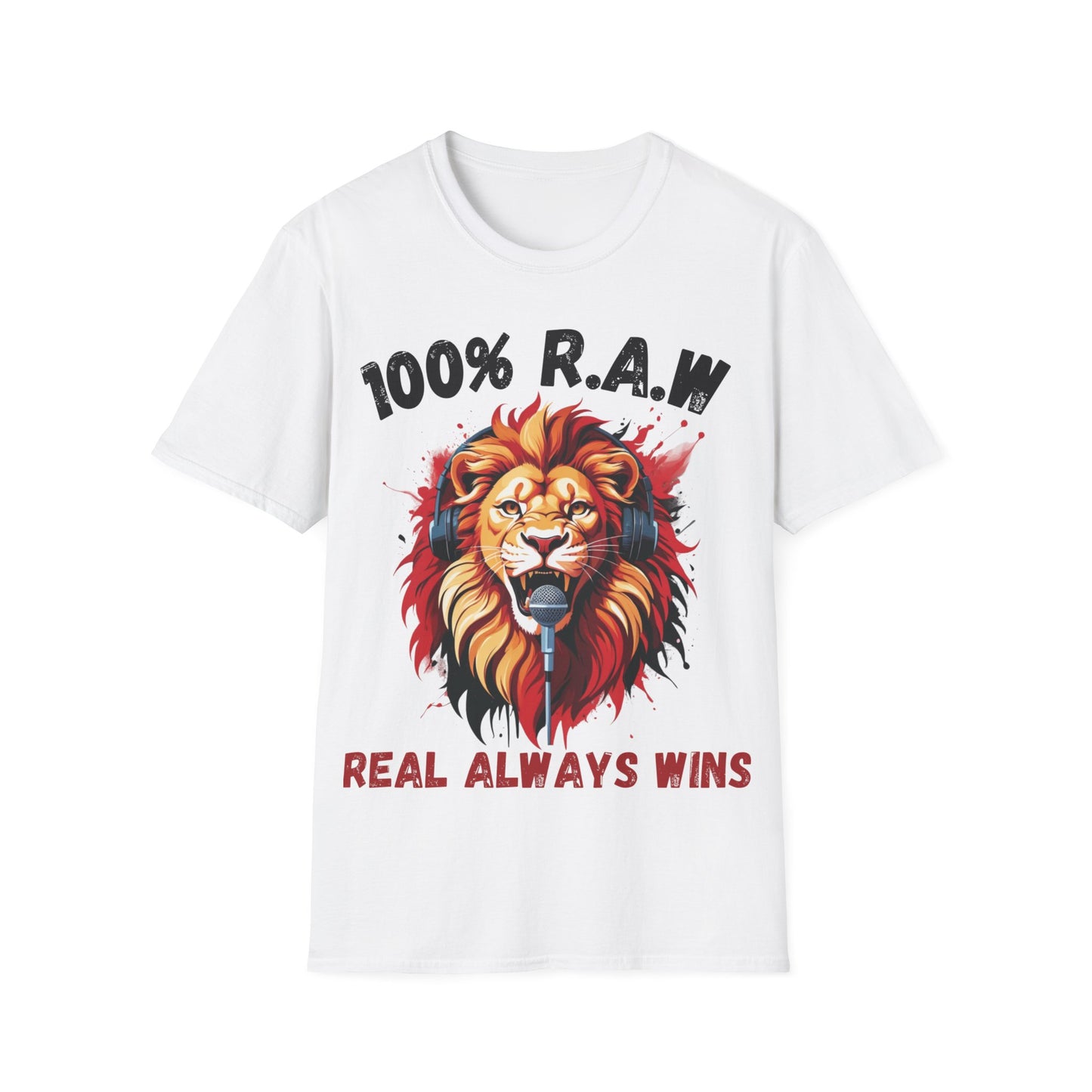 100% R.A.W. Roaring Lion Podcast T-Shirt