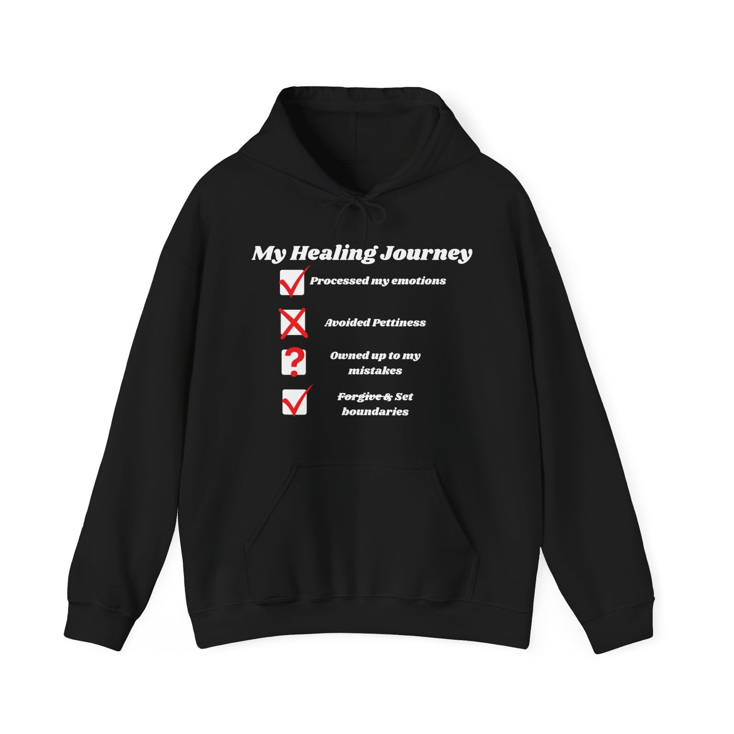 "My Healing Journey: The Funny Checklist Hoodie"