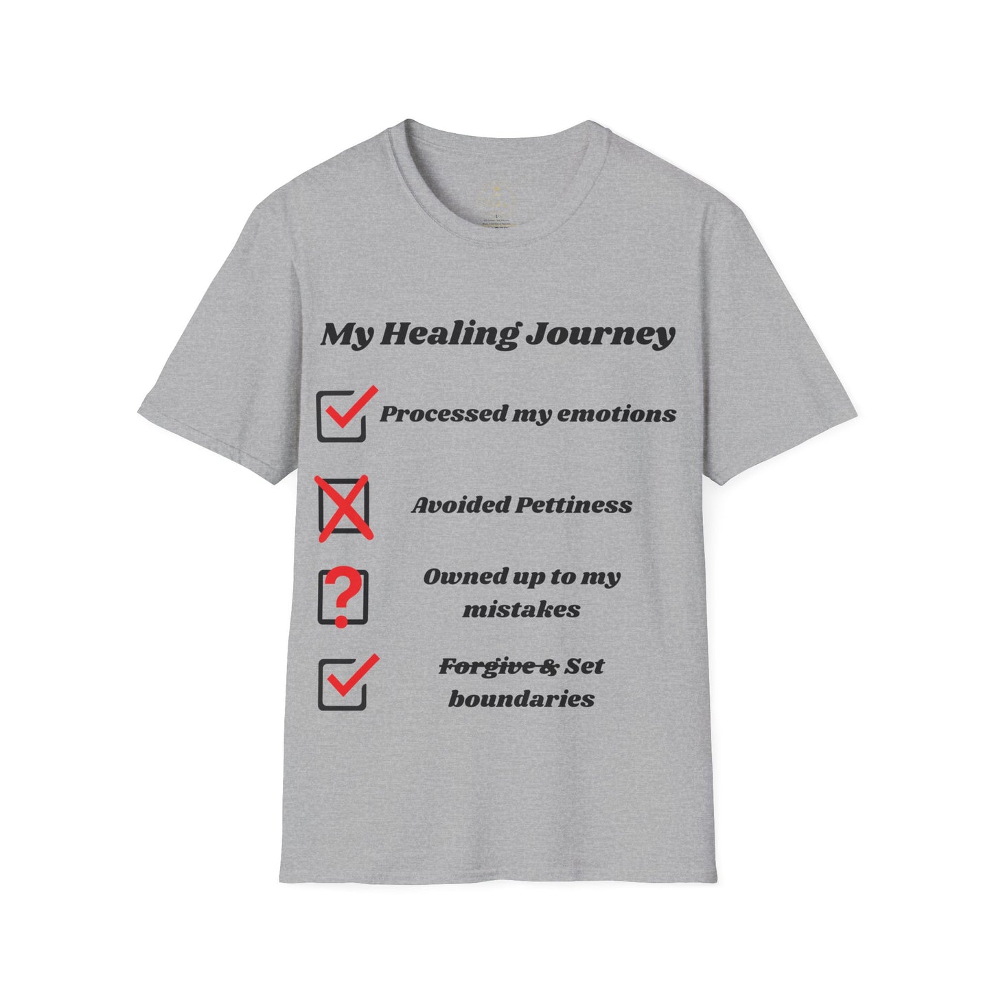 "My Healing Journey: The Funny Checklist T-Shirt"